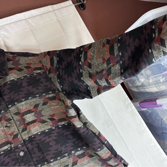 MAURICES Women’s Size 3X Jacket Shacket Style Western Aztec Print Boho Unlined - Picture 3 of 11